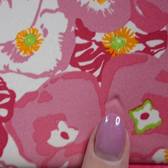 Lilly Pulitzer Pink, White, & Yellow Floral Padded Neoprene Tablet Case - Picture 4 of 8